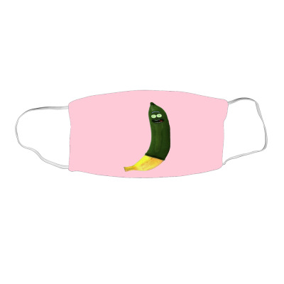 Green Pickle Face Mask Rectangle Designed By Warning