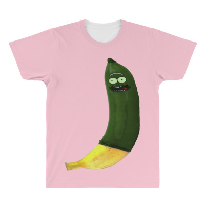 Green Pickle All Over Men's T-shirt Designed By Warning