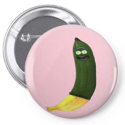 Green Pickle Pin-back Button Designed By Warning