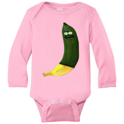 Green Pickle Long Sleeve Baby Bodysuit Designed By Warning