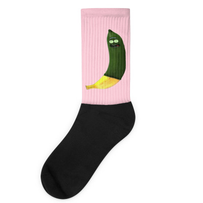 Green Pickle Socks Designed By Warning