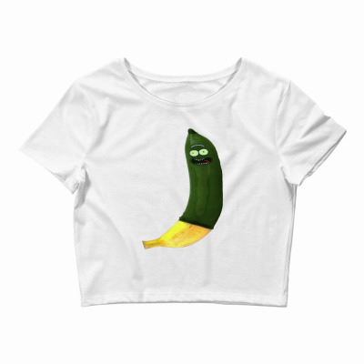 Green Pickle Crop Top Designed By Warning
