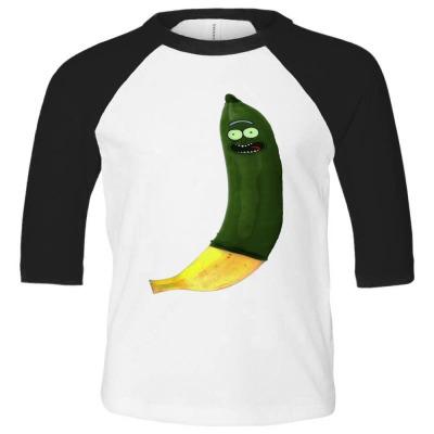 Green Pickle Toddler 3/4 Sleeve Tee Designed By Warning