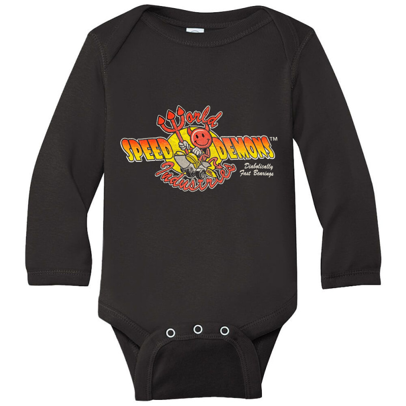 Rare, World Industries Speed Demons Skateboards, World Industries, Spe Long Sleeve Baby Bodysuit by SHATGLIM | Artistshot