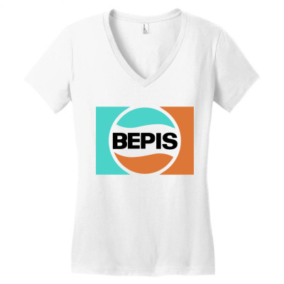 Bepis Aesthetic Women's V-neck T-shirt Designed By Warning