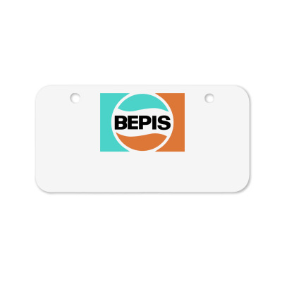 Bepis Aesthetic Bicycle License Plate Designed By Warning