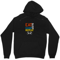 Eat Sleep Game Repeat Unisex Hoodie | Artistshot