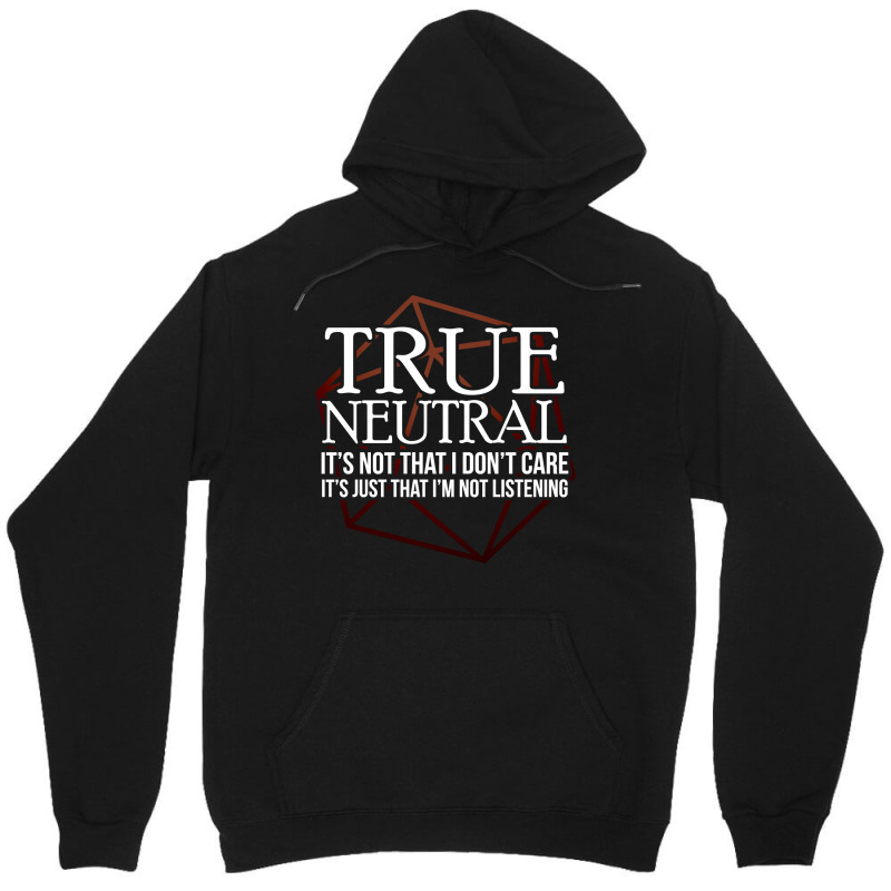 True Neutral Character Alignment Unisex Hoodie | Artistshot