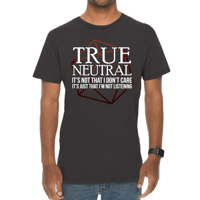 True Neutral Character Alignment Vintage T-shirt | Artistshot