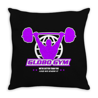 Globo Gym Costume Throw Pillow Designed By Warning