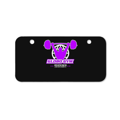 Globo Gym Costume Bicycle License Plate Designed By Warning