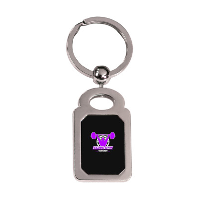 Globo Gym Costume Silver Rectangle Keychain Designed By Warning