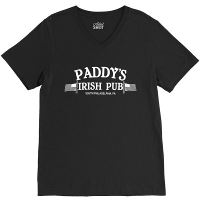 Paddy Irish Pub V-neck Tee Designed By Warning