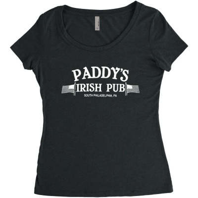 Paddy Irish Pub Women's Triblend Scoop T-shirt Designed By Warning