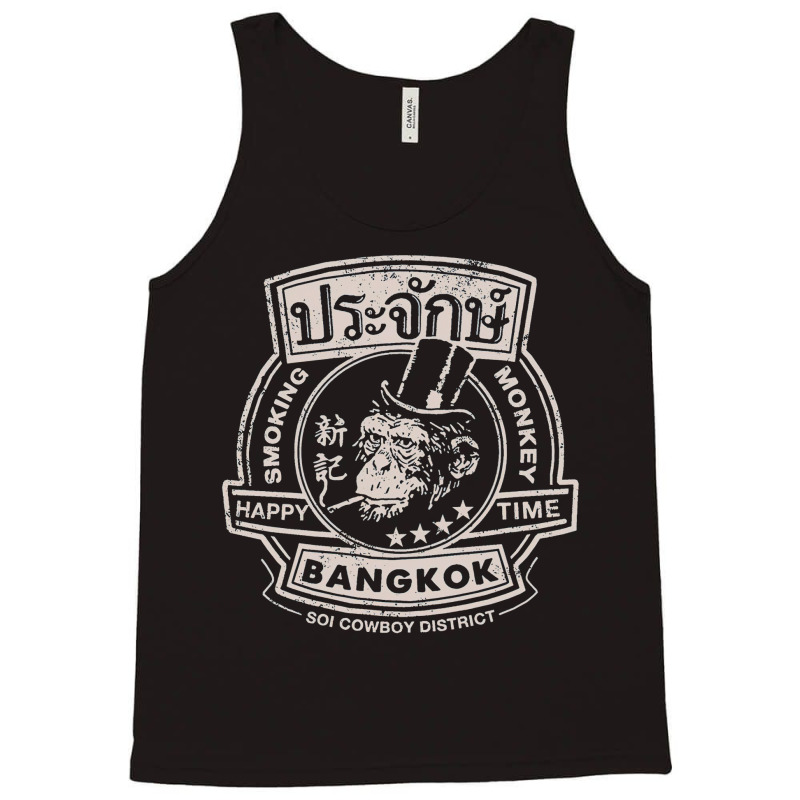 Smoking Monkey, Bar, Beer, Drinking, Famous, Pub, Bangkok Thailand, Th Tank Top | Artistshot