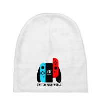 Switch Your World Baby Beanies | Artistshot