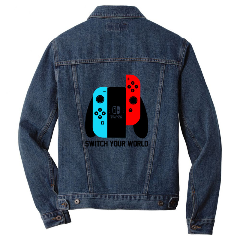 Switch Your World Men Denim Jacket | Artistshot