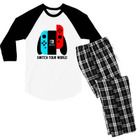 Switch Your World Men's 3/4 Sleeve Pajama Set | Artistshot