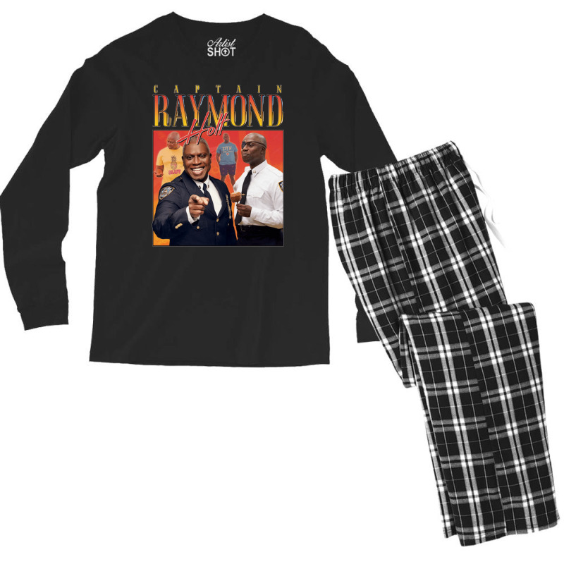 Captain Holt Homage, Captain, Holt Homage, Captain Holt Homage Vintage Men's Long Sleeve Pajama Set | Artistshot