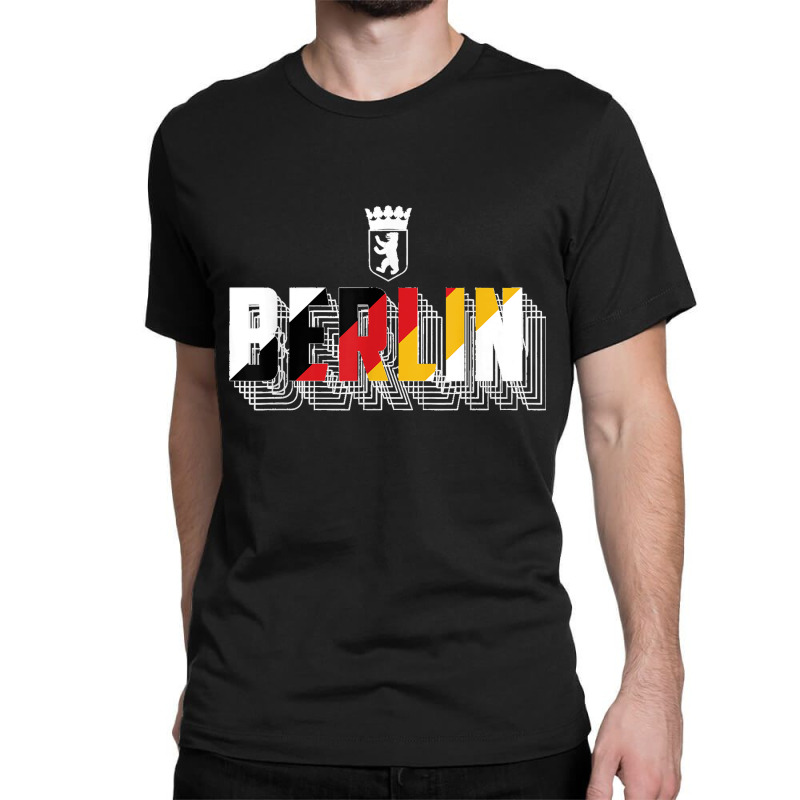 Berlin Typography Germany Flag Berlin Bear Symbol T Shirt Classic T-shirt | Artistshot