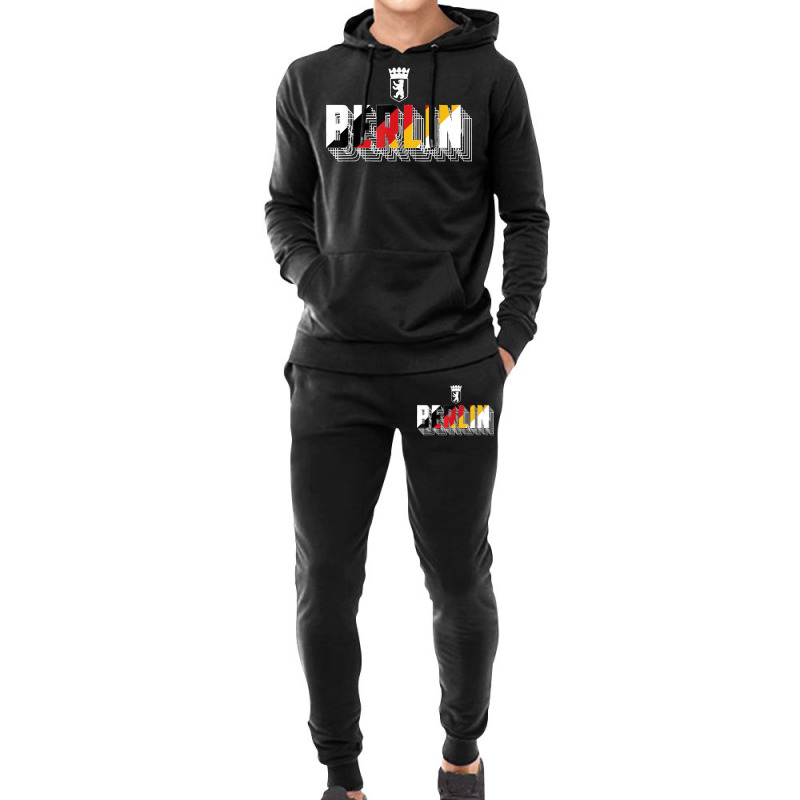 Berlin Typography Germany Flag Berlin Bear Symbol T Shirt Hoodie & Jogger Set | Artistshot