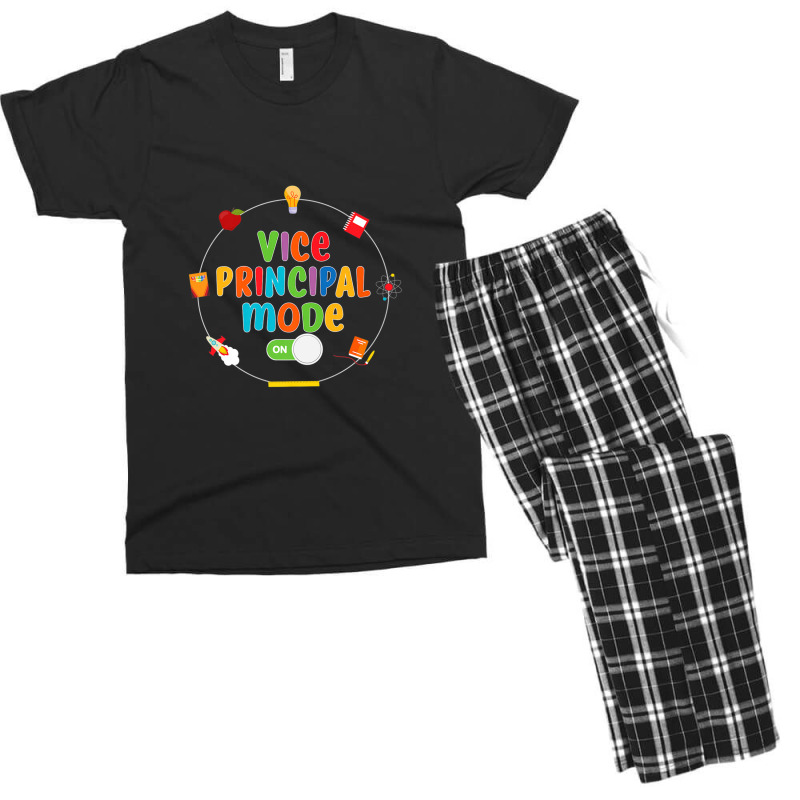 Funny School Vice Principal Mode On Gift Men's T-shirt Pajama Set by SamtBetty | Artistshot