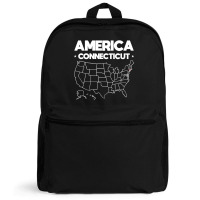 Usa Connecticut, Usa Connecticut Vintage, Usa Connecticut Art, Usa Con Backpack | Artistshot