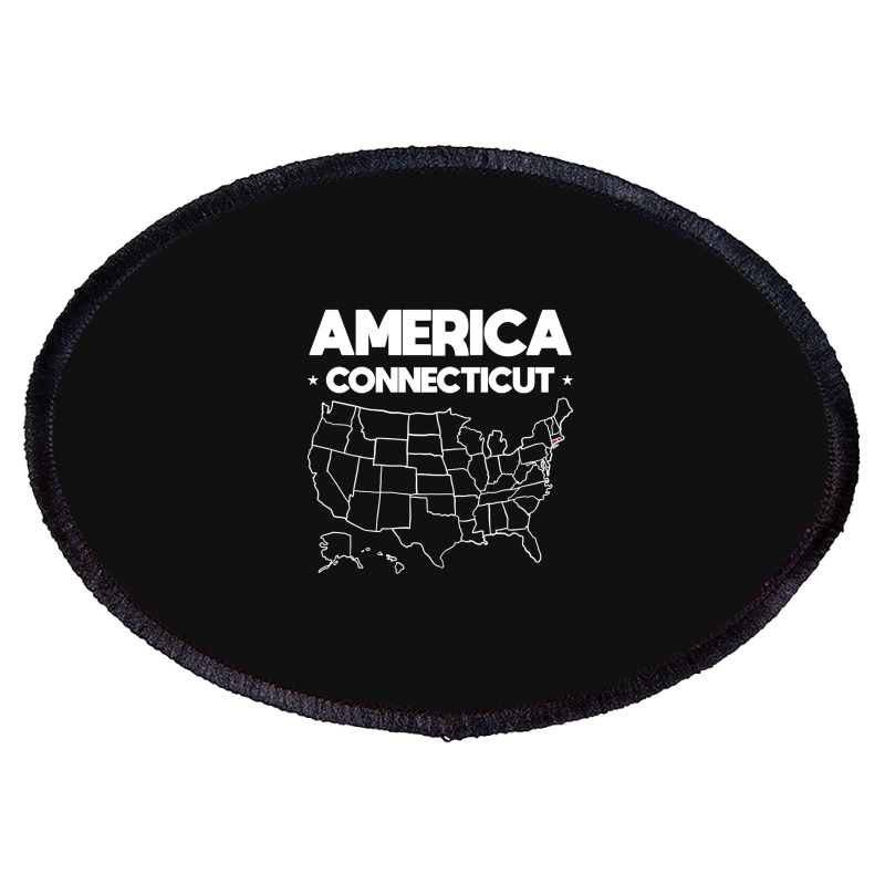 Usa Connecticut, Usa Connecticut Vintage, Usa Connecticut Art, Usa Con Oval Patch | Artistshot