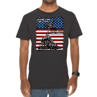 Stand For The Flag Kneel For The Cross, Stand For The Flag, Kneel For  Vintage T-shirt | Artistshot