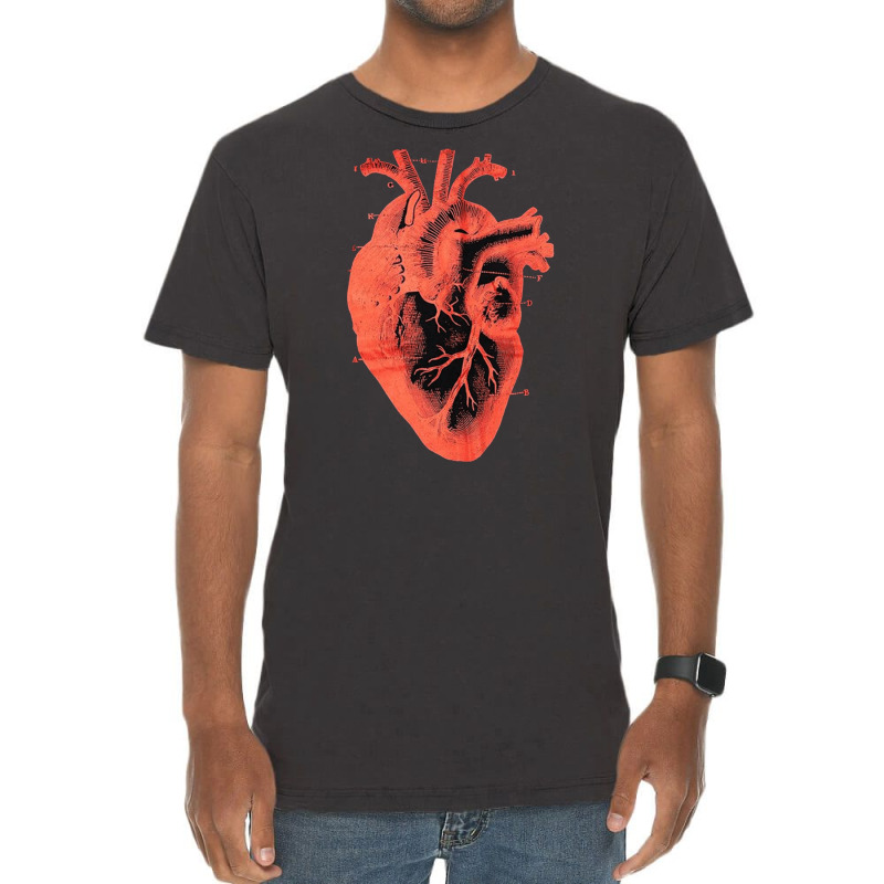 Anatomic Vintage Heart, Anatomic Vintage Heart Art, Anatomic Vintage H Vintage T-shirt | Artistshot