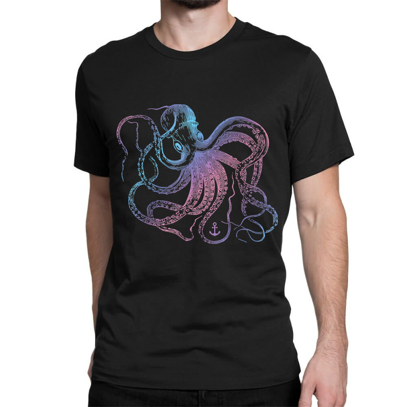 Octopus Cool Vintage Marine Biologist Ocean Sea Life 1 Classic T-shirt | Artistshot