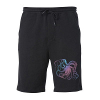 Octopus Cool Vintage Marine Biologist Ocean Sea Life 1 Fleece Short | Artistshot