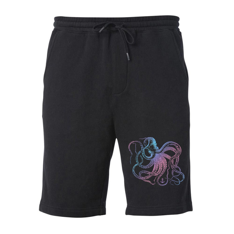 Octopus Cool Vintage Marine Biologist Ocean Sea Life 1 Fleece Short | Artistshot