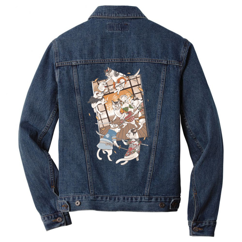 Cat Invade Chapter One, Cat Invade Chapter One Art, Cat Invade Chapter Men Denim Jacket | Artistshot