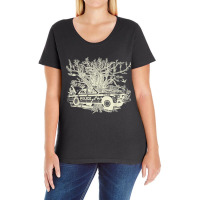 Abolish Donation Archival The Abolitionist Horizon Ladies Curvy T-shirt | Artistshot