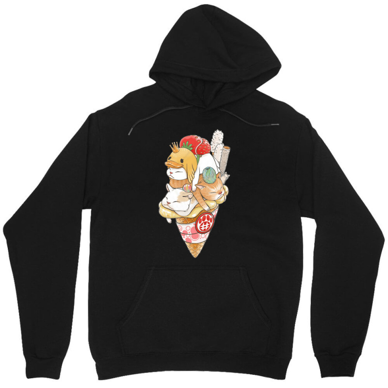 Icecream Cone Cat, Icecream Cone Cat Art, Icecream Cone Cat Vintage, I Unisex Hoodie | Artistshot