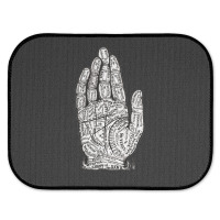 Chart Of The Hand, Palmistry, Chart, The Hand, Chart Of The Hand Vinta Rear Car Mat | Artistshot