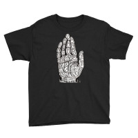 Chart Of The Hand, Palmistry, Chart, The Hand, Chart Of The Hand Vinta Youth Tee | Artistshot