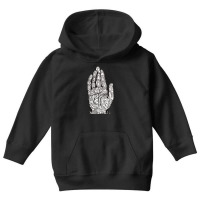 Chart Of The Hand, Palmistry, Chart, The Hand, Chart Of The Hand Vinta Youth Hoodie | Artistshot