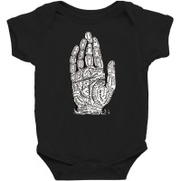 Chart Of The Hand, Palmistry, Chart, The Hand, Chart Of The Hand Vinta Baby Bodysuit | Artistshot