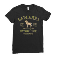 Badlands National Park South Dakota Bighorn Sheep Ladies Fitted T-shirt | Artistshot