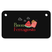 Ferragosto Motorcycle License Plate | Artistshot