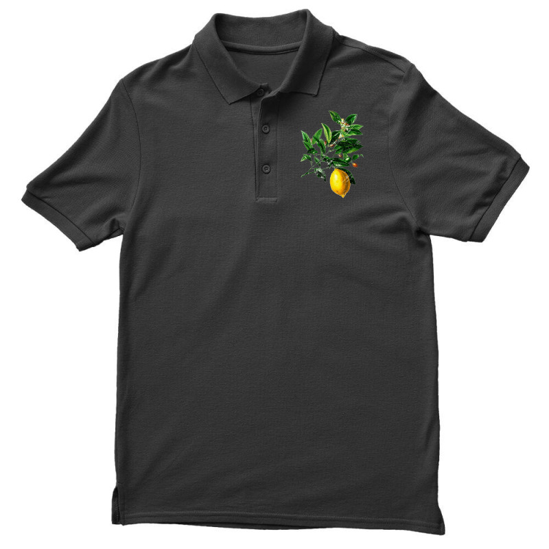 Lime Flower And Lemon, Lime Flower Lemon, Lemon, Lime Flower, Lime, Fl Men's Polo Shirt | Artistshot