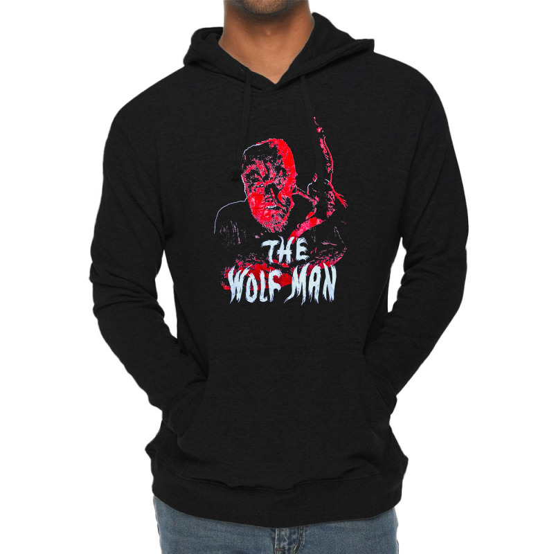 J089 Vintage The Wolf Man Movie, J089 Vintage The Wolf Man Movie Art,  Lightweight Hoodie | Artistshot