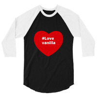 Love Vanilla, Hashtag Heart, Vanilla 3/4 Sleeve Shirt | Artistshot