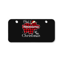 Hippopotamus I Want A Hippopotamus For Christmas Xmas Hippo 294 Hippo Bicycle License Plate | Artistshot