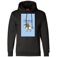 Onwards! At A Reasonable Speed (sloth Riding Unicorn) Champion Hoodie | Artistshot