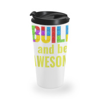 Build And Be Awesome Brick Builder Kids Block Set Builder Travel Mug | Artistshot