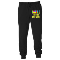 Build And Be Awesome Brick Builder Kids Block Set Builder Unisex Jogger | Artistshot