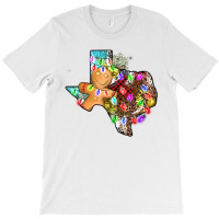 Christmas Texas Map T-shirt | Artistshot